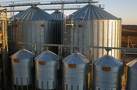 Silos on commercial store