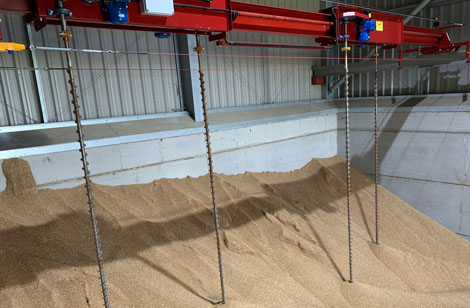 Compact beam allows greater height of grain