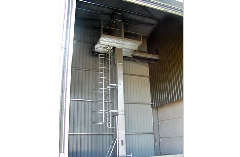 100tph Elevator with service platform and access ladder