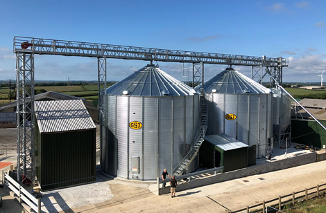 500 tonne silos & 8” Grain Pump - Cornwall
