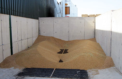 Level floor bunker feeding drier