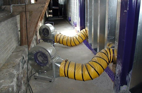 ST fans with adaptor & flex hose